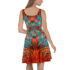 Phoenix Rising Skater Dress, Spring and Summer Dress, lioness-love