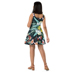 Radiate Elegance in Our Sleeveless Summertime Paradise Skater Dress, lioness-love