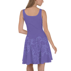 Purple Floral Skater Dress, lioness-love