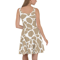 Trending Fashion Giraffe Skater Dress, lioness-love