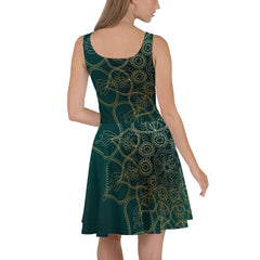 "Mandala Chic: Trendy Skater Dress", lioness-love