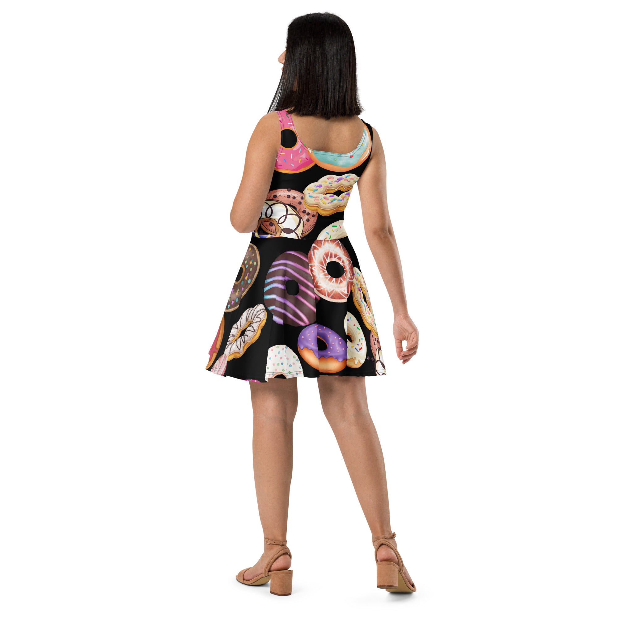 "Sweet Delights: Cute Donuts Skater Dress", lioness-love