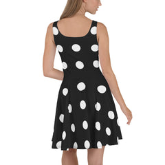 "Timeless Chic: The Black and White Polka Dot Skater Dress", lioness-love