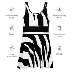 Chic Zebra Print Dress, lioness-love