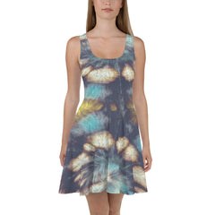 Casual Tie Dye Skater Dress, lioness-love