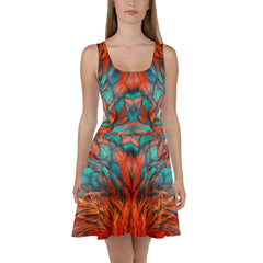 Phoenix Rising Skater Dress, Spring and Summer Dress, lioness-love