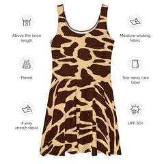 Giraffe Print Skater Dress, lioness-love