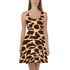 Giraffe Print Skater Dress, lioness-love