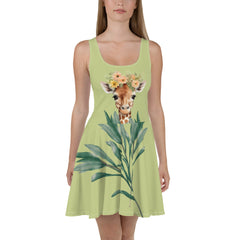 Giraffe Lovers Skater Dress, lioness-love