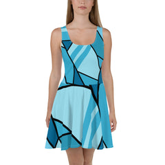 Geo Fashion Skater Dress, lioness-love