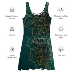 "Mandala Chic: Trendy Skater Dress", lioness-love