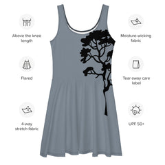 "Chic Arboreal Charm: The Fashion Designer Tree Skater Dress", lioness-love
