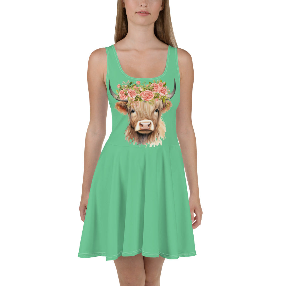 "Udderly Chic: The Cow Lovers Skater Dress", lioness-love