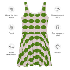 "Vintage-Inspired Journey with our Antique Green Skater Dress", lioness-love