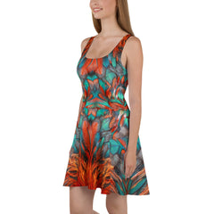 Phoenix Rising Skater Dress, Spring and Summer Dress, lioness-love