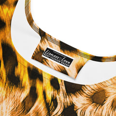 Sleeveless Animal Print and Floral Skater Dress: Unleash Your Style, lioness-love