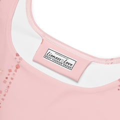 "Blushing Petals: Print Textured Pink Skater Dress", lioness-love
