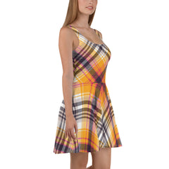 Plaid Sleeveless Skater Dress, lioness-love