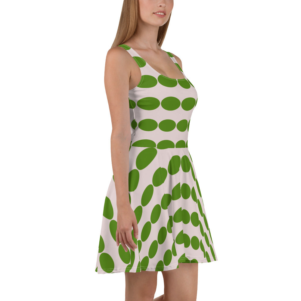 "Vintage-Inspired Journey with our Antique Green Skater Dress", lioness-love