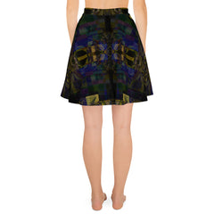 Vintage abstract print skirt for women’s
