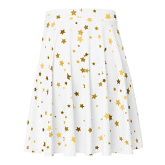 Golden stars print skirt for women’s