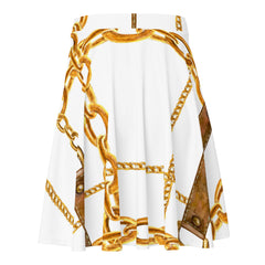 Designer chain white skirt for women’s
