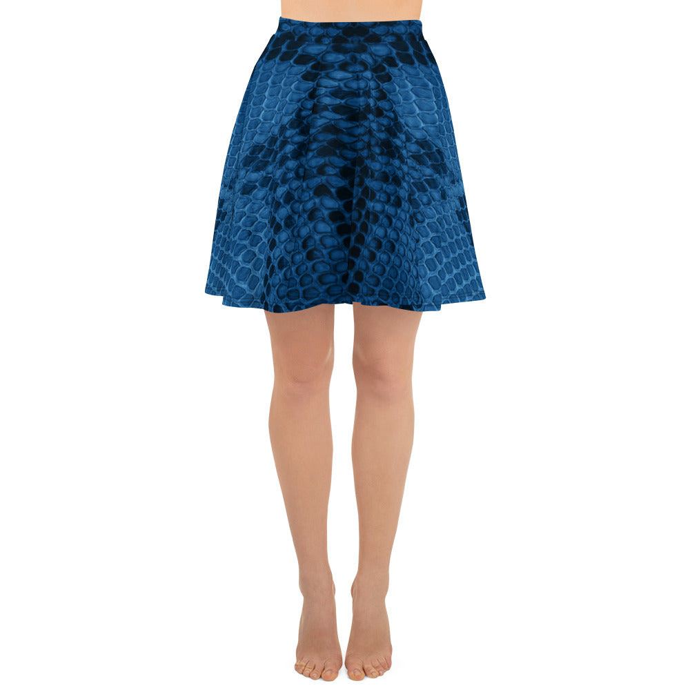 A premium fabric women's fashion skirt with snake design