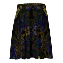 Vintage abstract print skirt for women’s
