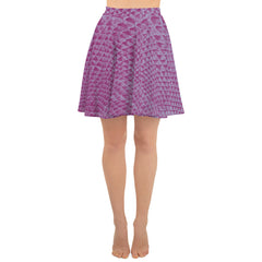 Purple skirt with eye-catching pattern