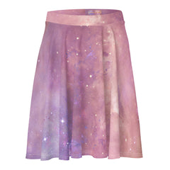 Starry sky purple ombre skirt for woman