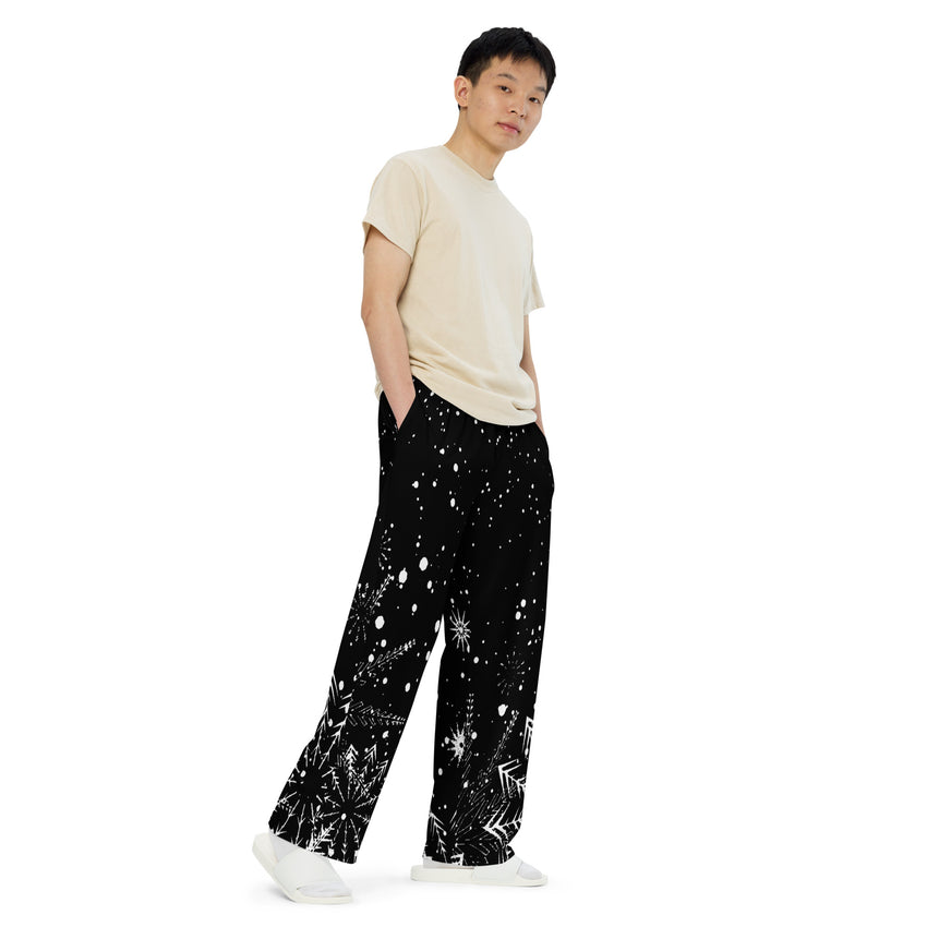 Unisex wide-leg pants