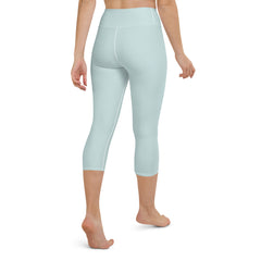 Solid Sea Foam Yoga Capri Leggings