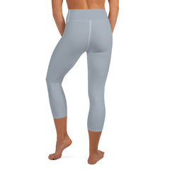 Women’s Grey Yoga Capri Leggings, lioness-love