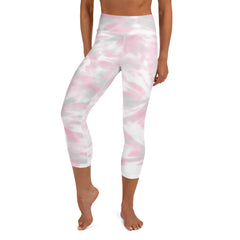 Pink Camouflage Yoga Capri Leggings | Fitness Capri Leggings, lioness-love