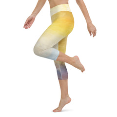 Multi Colors Yoga Capri Leggings | Exercise Capri Leggings, lioness-love