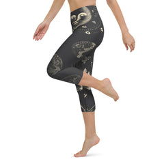 Celestial Yoga Capri Leggings | Fitness Capri Leggings lioness-love