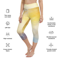 Multi Colors Yoga Capri Leggings | Exercise Capri Leggings, lioness-love