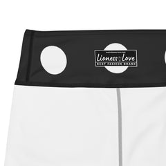 Black and White Yoga Capri Leggings | Gym Leggings, lioness-love