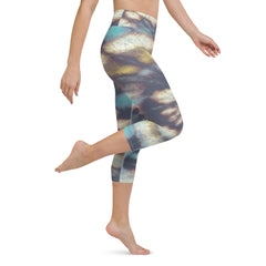Tie Dye Yoga Capri Leggings | Fitness Capri Leggings, lioness-love
