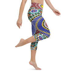 Mosaic Yoga Capri Leggings | Fitness Leggings, lioness-love