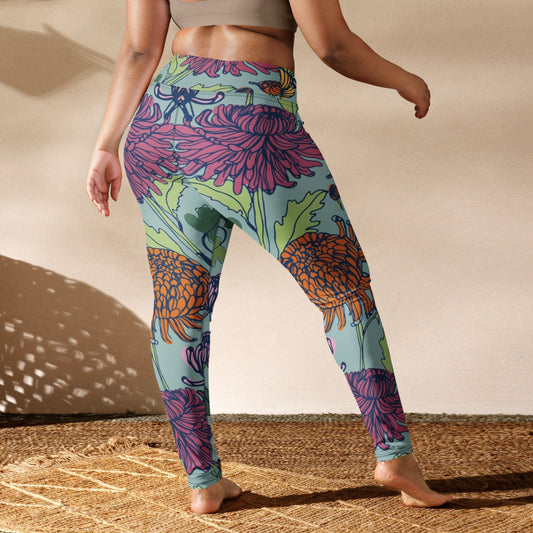 Wildflower Energy Leggings – High-Rise Stretch, lioness-love