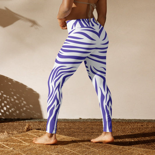 Amethyst Zebra Yoga Leggings, lioness-love