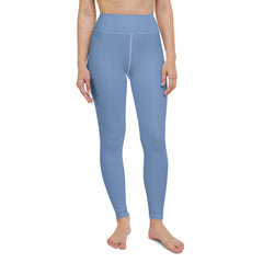 Solid Yoga Leggings Blue Steel, lioness-love