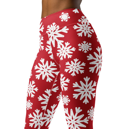 Festive Flurry Yoga Leggings, lioness-love