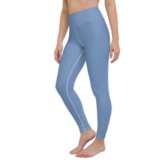 Solid Yoga Leggings Blue Steel, lioness-love