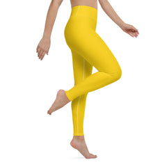 Yoga Yellow Leggings, lioness-love