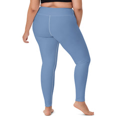 Solid Yoga Leggings Blue Steel, lioness-love