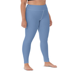 Solid Yoga Leggings Blue Steel, lioness-love