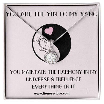 Eternal Hope Necklace 14k white gold finish, Beautiful Cubic Zirconia Round Pendant for the love in your life.