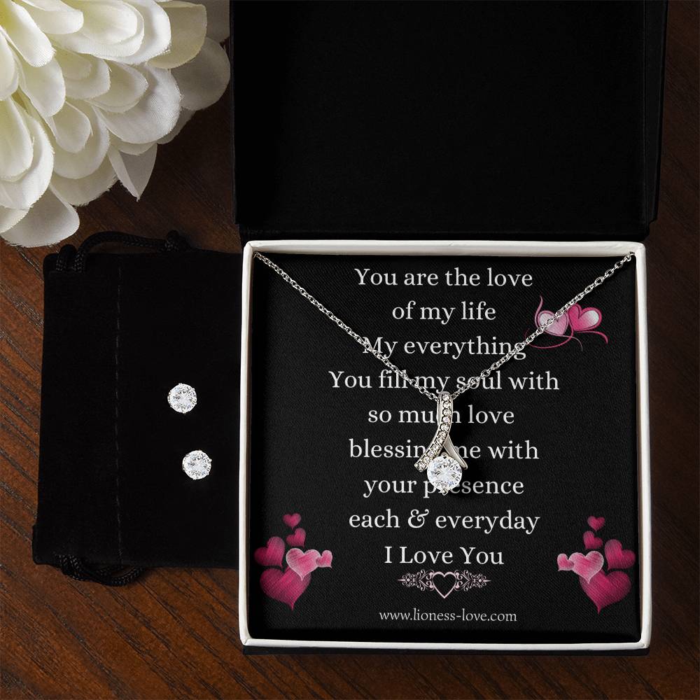 Necklace and Cubic Zirconia Alluring Gift Set for the love in your life.